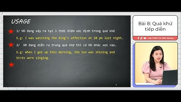 [Ngữ pháp] Bài 8 - Quá Khứ Tiếp Diễn