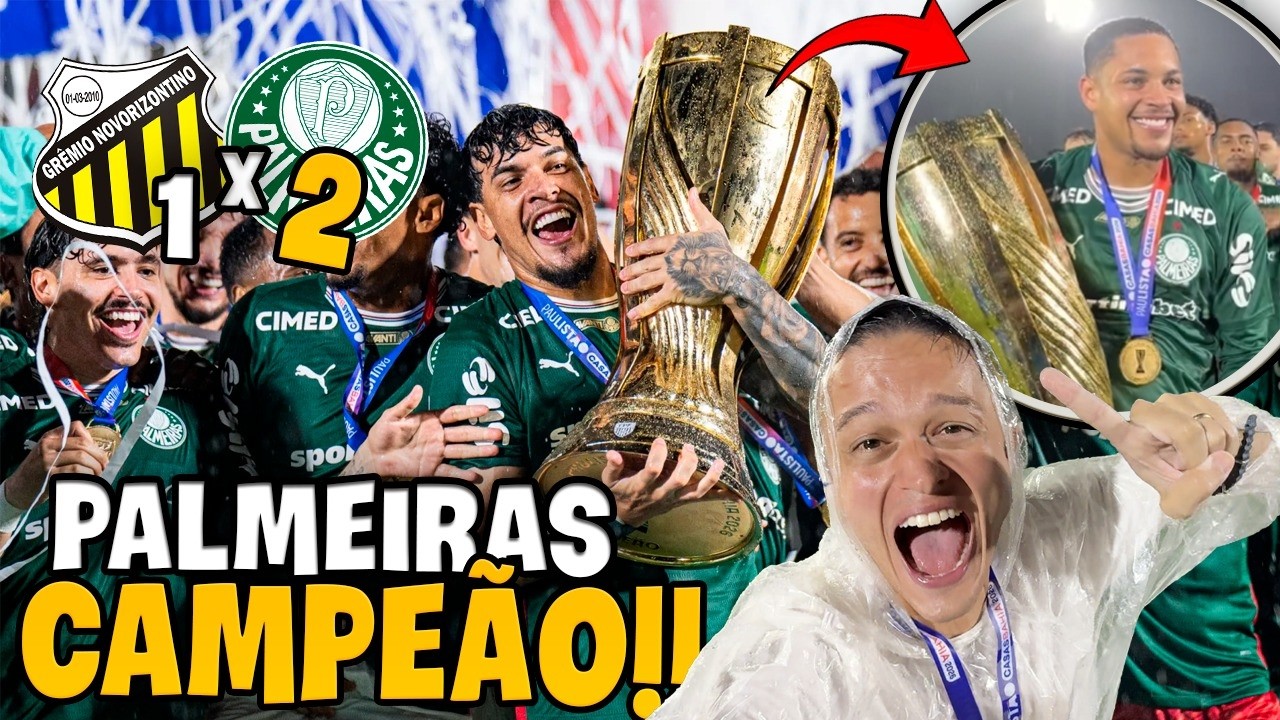 PALMEIRAS CAMPEÃO PAULISTA E EU INVADI O CAMPO JUNTO COM OS JOGADORES! Final Paulistão 2026