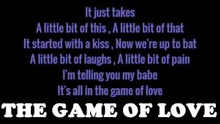 Video thumbnail of "Michelle Branch ft  Santana - The Game Of Love Lyrics"