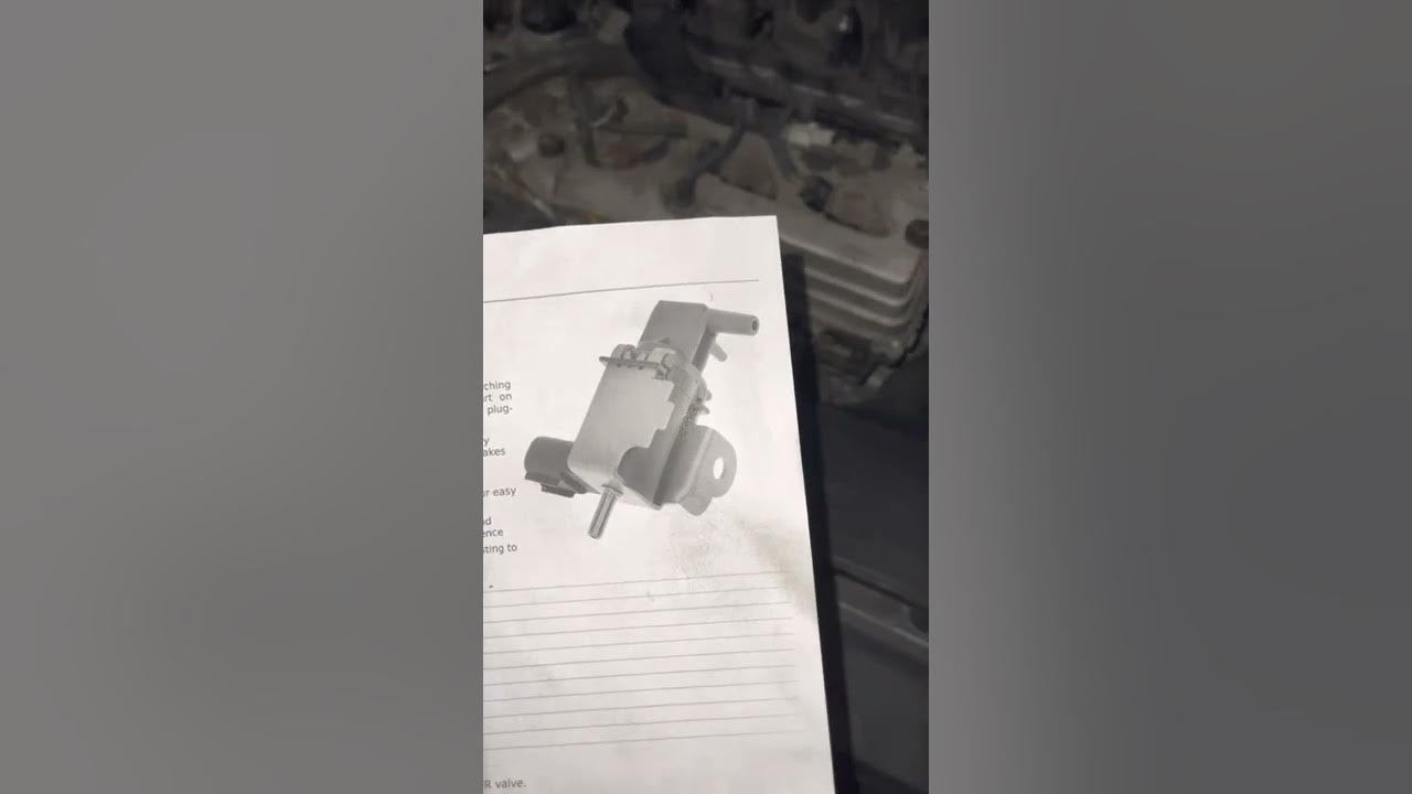 2006 Toyota Avalon EGR vacuum solenoid location codes P0441 P0455 - YouTube