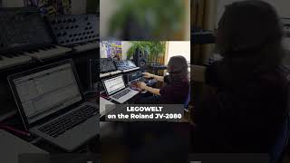 Legowelt making ambient sounds on the Roland JV-2080