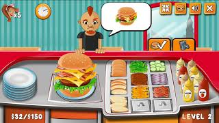 Burger Time Online Cooking Game TANPA APLIKASI screenshot 1