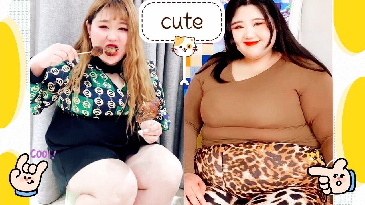 Bbw Chubby Belly Girls Cute Moments Compilationtik Tok Plus Size Style 