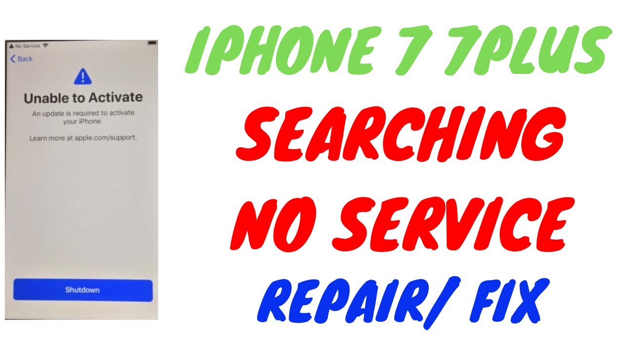 HOW TO FIX IPHONE 7 7 PLUS SEARCHING NO SERVICE BASEBAND AFTER AUDIO IC ...