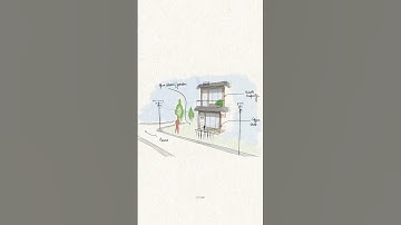 Bringing my Sketch of Cafe elevation to life in 3D with uMake App on iPad Pro | ipad for architects