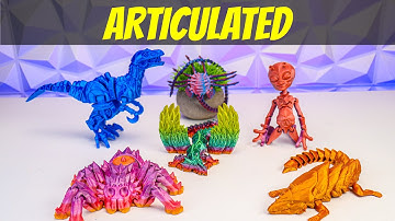 Cool Articulated Animals To 3D Print With Timelapse
