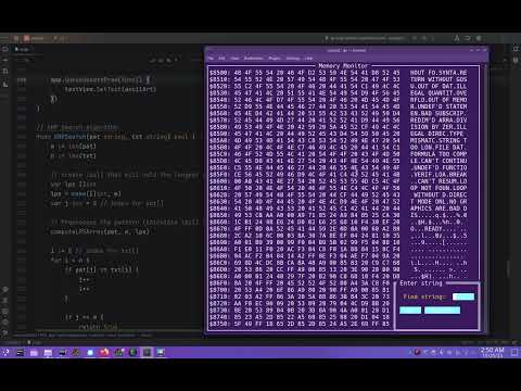 Memory Monitor: Find String - six5go2