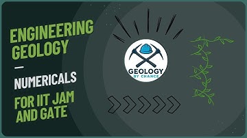 Engineering Geology Numericals for IIT JAM & GATE 2026 | Most Important Questions with Solutions