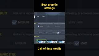Best graphic settings for cod mobile