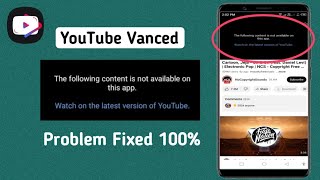 YouTube Vanced not Working | How to Fix Vanced Youtube not working | YouTube Vanced Resimi