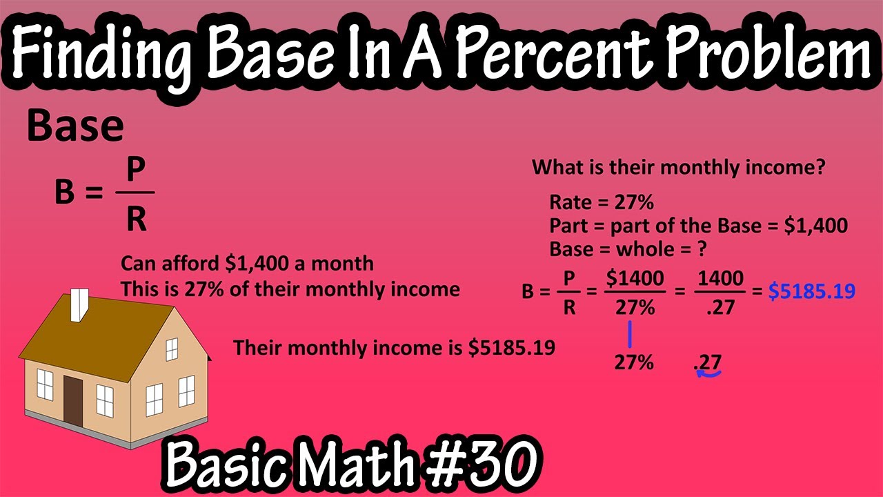 rate base and percentage problem solving