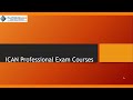 Ican professional exam courses