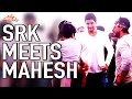 Sharukh Khan Meets Mahesh Babu On Brahmotsavam Sets