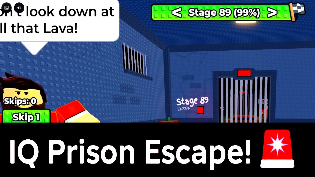 STAGE 89 in IQ PRISON ESCAPE Walkthrough [HOW TO BEAT STAGE 89 Iq Prison Escape Roblox]