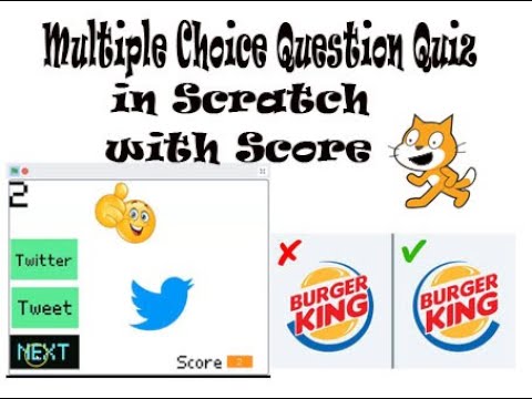 Scratch - Multiple Choice Quiz Tutorial #quizwithoptinsinscratch #How ...