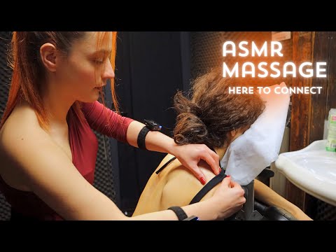ASMR Miss Melek - Female Chair Massage; Head & Back Massage