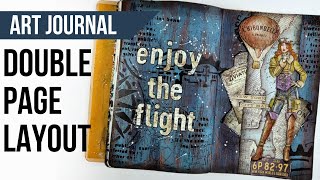 Double page art journal | Aviator by Stamperia