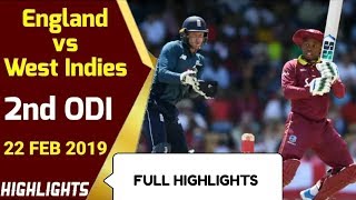 England vs West Indies 2nd Odi Highlights 2019 | Shimron Hetmyer centuty 103 of 83 ball