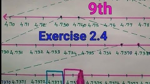 TN Samacheer 9th std Maths|Real Numbers| Exercise 2.4 full |The Real Number Line|Tamil and Eng mediu