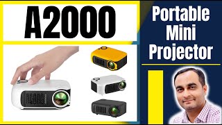 A2000 Portable Mini Projector For Home Theater | Unboxing / Setup | TECHNICAL SAJID screenshot 3