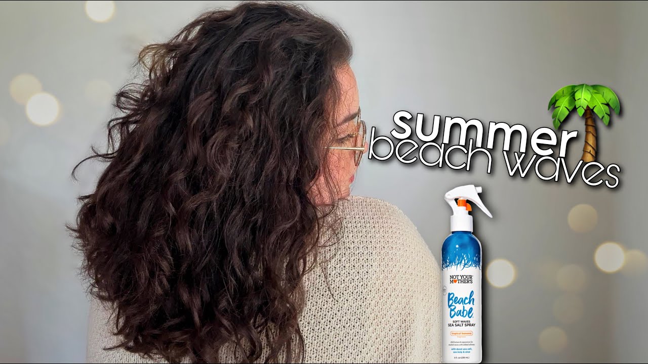 Summer hair tutorial🌞🌴 #seasaltspray #hairstyles #surfspray