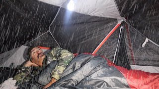 Bisinna Tent  Overnighter In Heavy Rain Failure