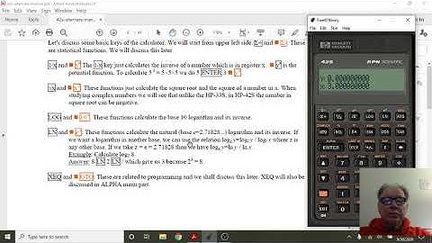 Free42/HP42s Clone:  Walkthrough (section 2.9- 3.0)