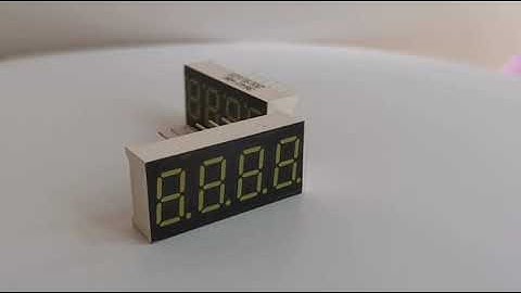 common Cathode white LED 0.36inch 4digits 7 segment display