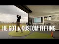 He finally got a custom fitting