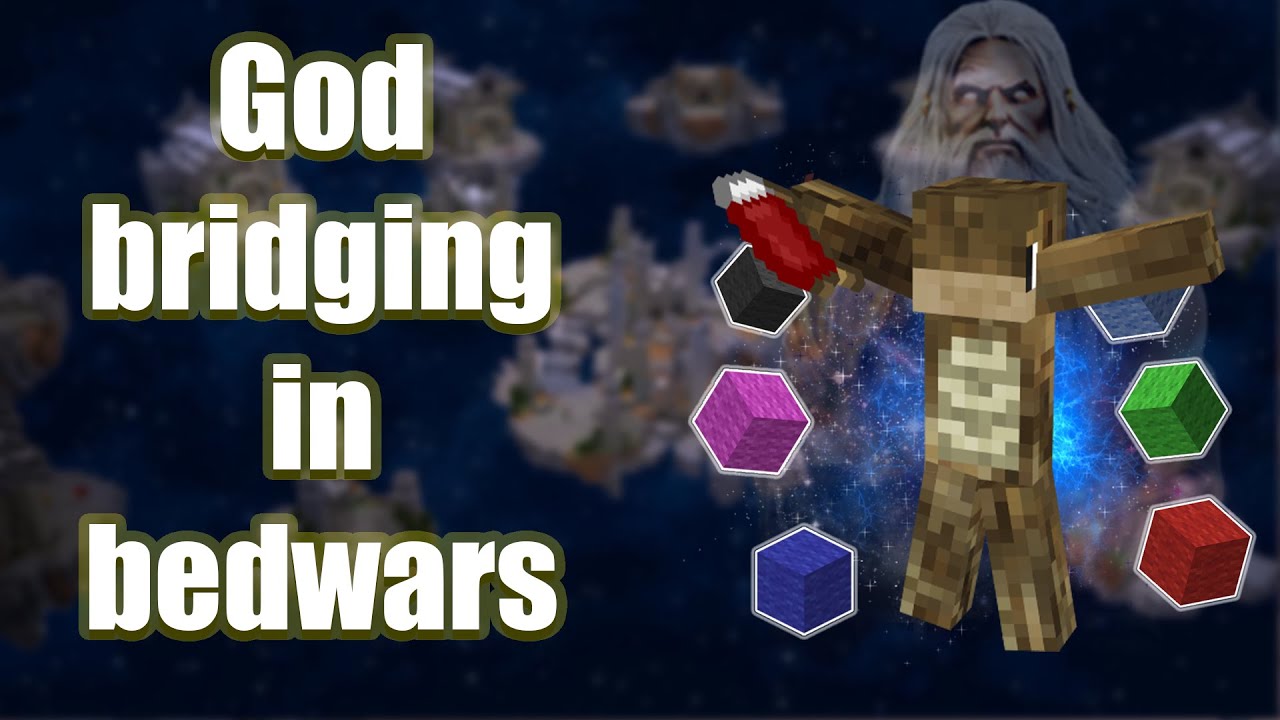 Hypixel Minecraft bedwars with 2 godbridgers