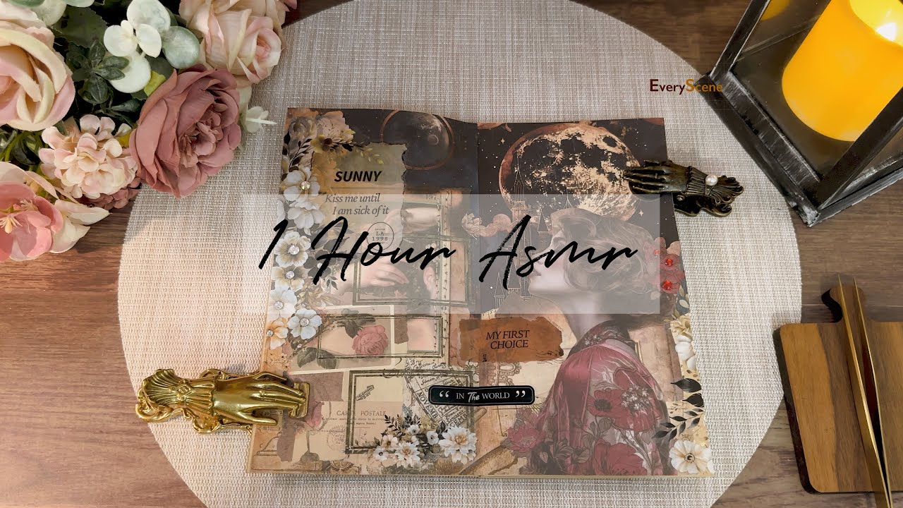 ASMR for sleep 새해에도 내가 꿀잠 재워줄게 😴 | 1 Hour Art Journaling | Relaxing Sounds | #scrapbooking