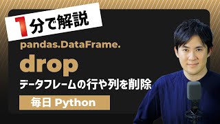 【毎日Python】Pandasのデータフレームの行や列を削除する方法｜drop