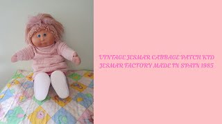 Adult Doll Collector Vintage Jesmar Cabbage Patch Kid Jesmar Factory Made In Spain 1985👧🏼