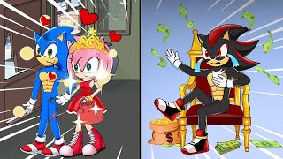 Rich Shadow vs Poor Sonic! Why Amy? Why Don't Love Shadow | F8 Animation Stories Compilation