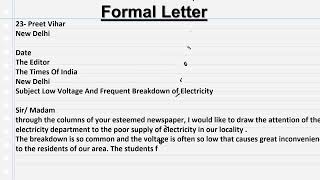 How To Write Letters Formal Letter Informal Letter How To Write Letters In English