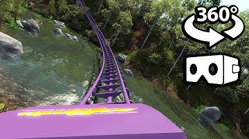 🎢FOREST ROLLER COASTER 360° - VR Video