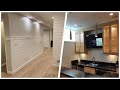 75 Mid-sized Light Wood Floor Basement Design Ideas You'll Love 🔴