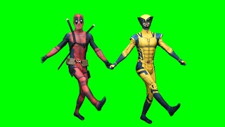 Deadpool & Wolverine Squid Game Dance green screen Round and Round Mingle