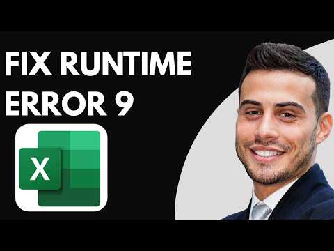 How to Fix Runtime Error 9 in Excel (Full Guide)