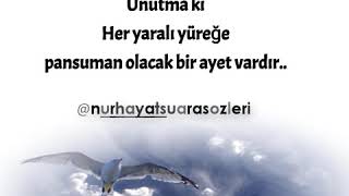 Hüzünlü müsün ? Bir inşirah çek yüreğine ferahlık dolsun.. Nur Hayat Şuara