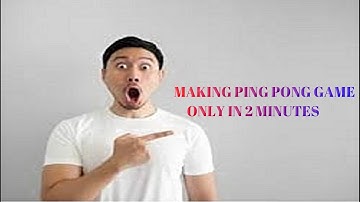 Making ping pong game only in 2 minutes!!!😱😱😱, with p5 web editor.