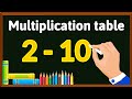 Multiplication table for kids | multiplication tables 2 to 10 | learn Tables 2 - 10 | Multiplication