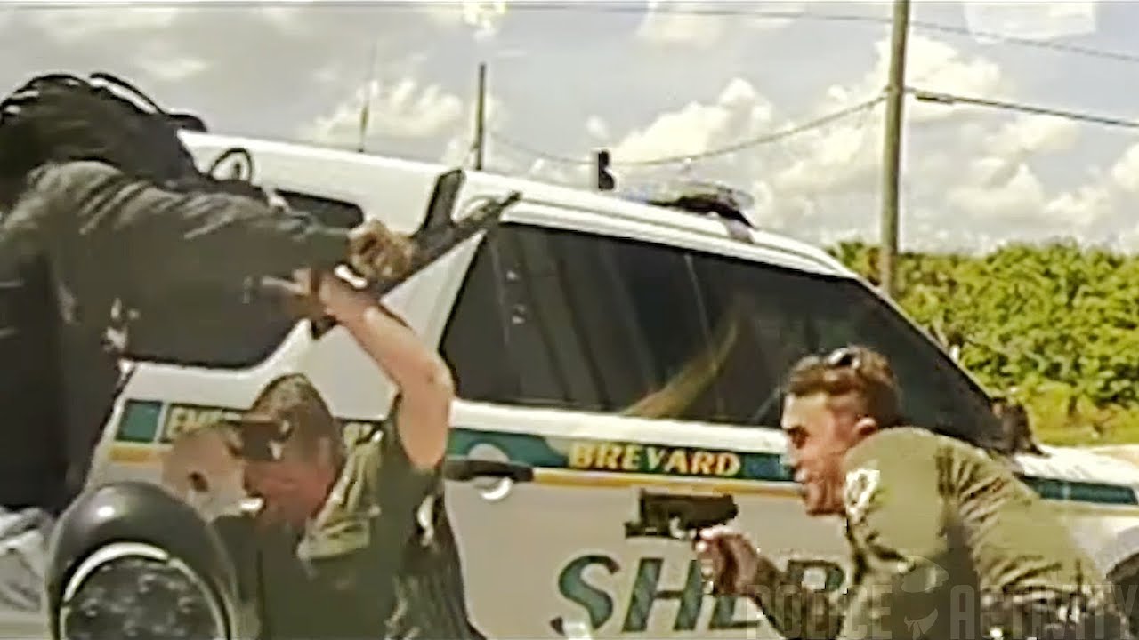 ⁣Dashcam Footage Shows Florida Deputies Ambushed During Traffic Stop