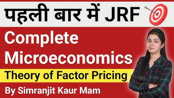 Theory Of Factor Pricing in Hindi || Complete Microeconomics For Ugc Net || Simranjit Kaur Economics