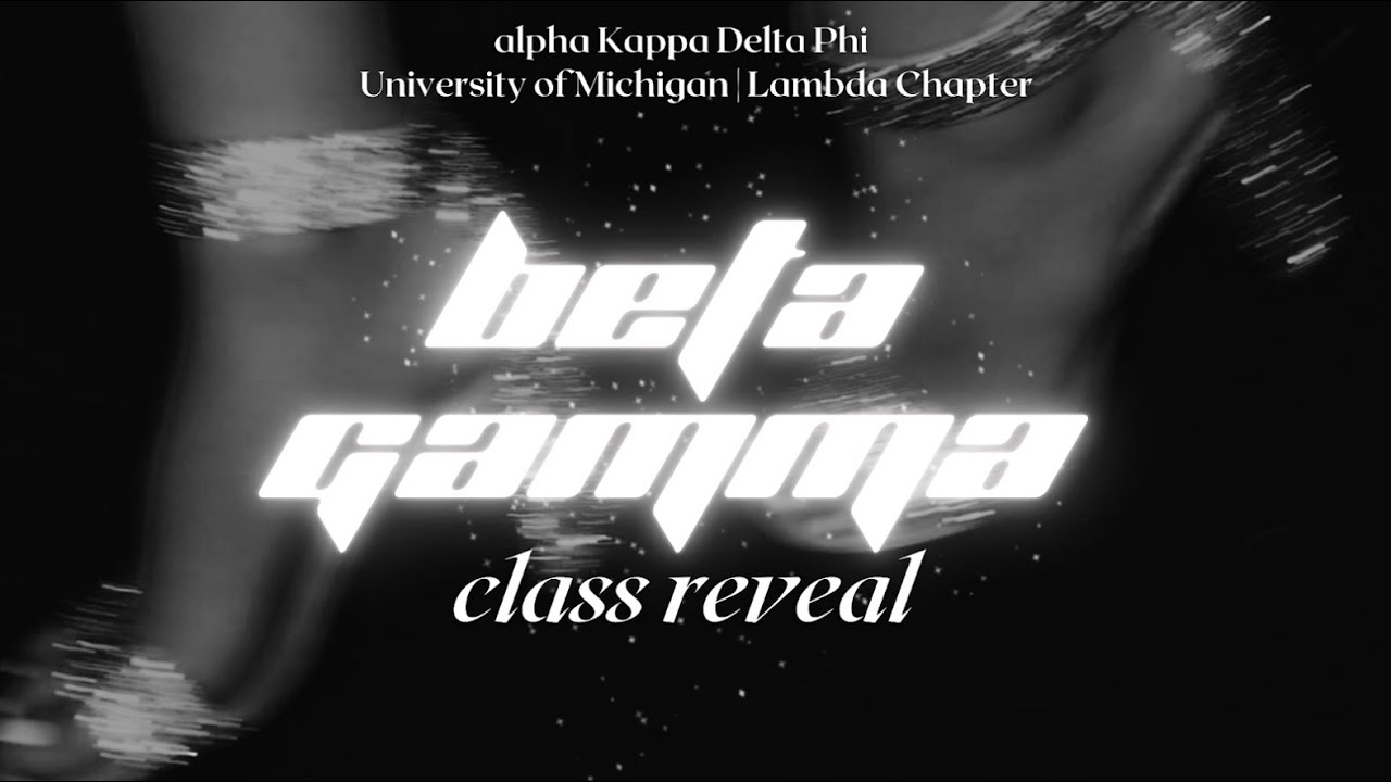 UMich aKDPhi Presents: Beta Gamma Class Reveal | Fall 2024
