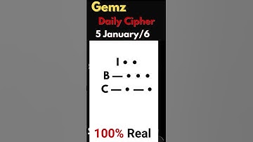 Gemz Daily Cipher Morse Code | 5 & 6 January 2025 | Unlock Today’s Code & Rewards!"