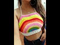 🌈🌈🌈como tejer top arcoiris 🌈🌈🌈tejido a crochet todas las tallas 🌈🌈🌈