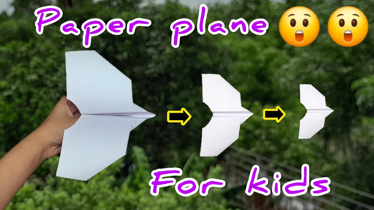 Plane Craft Tutorial Paper plane craft tutorial for kids 😍 day-62|Easy paper craft ideas 💡 ...