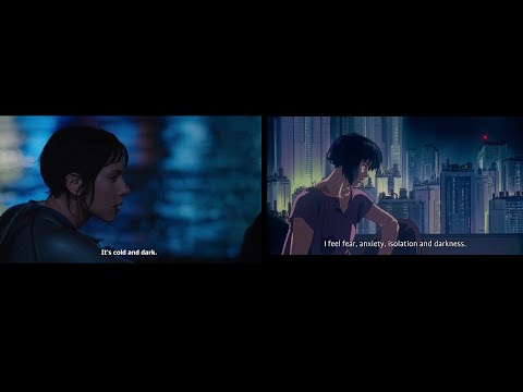 Ghost in the Shell 2017 JP DB VS 1995 - Boat Scene