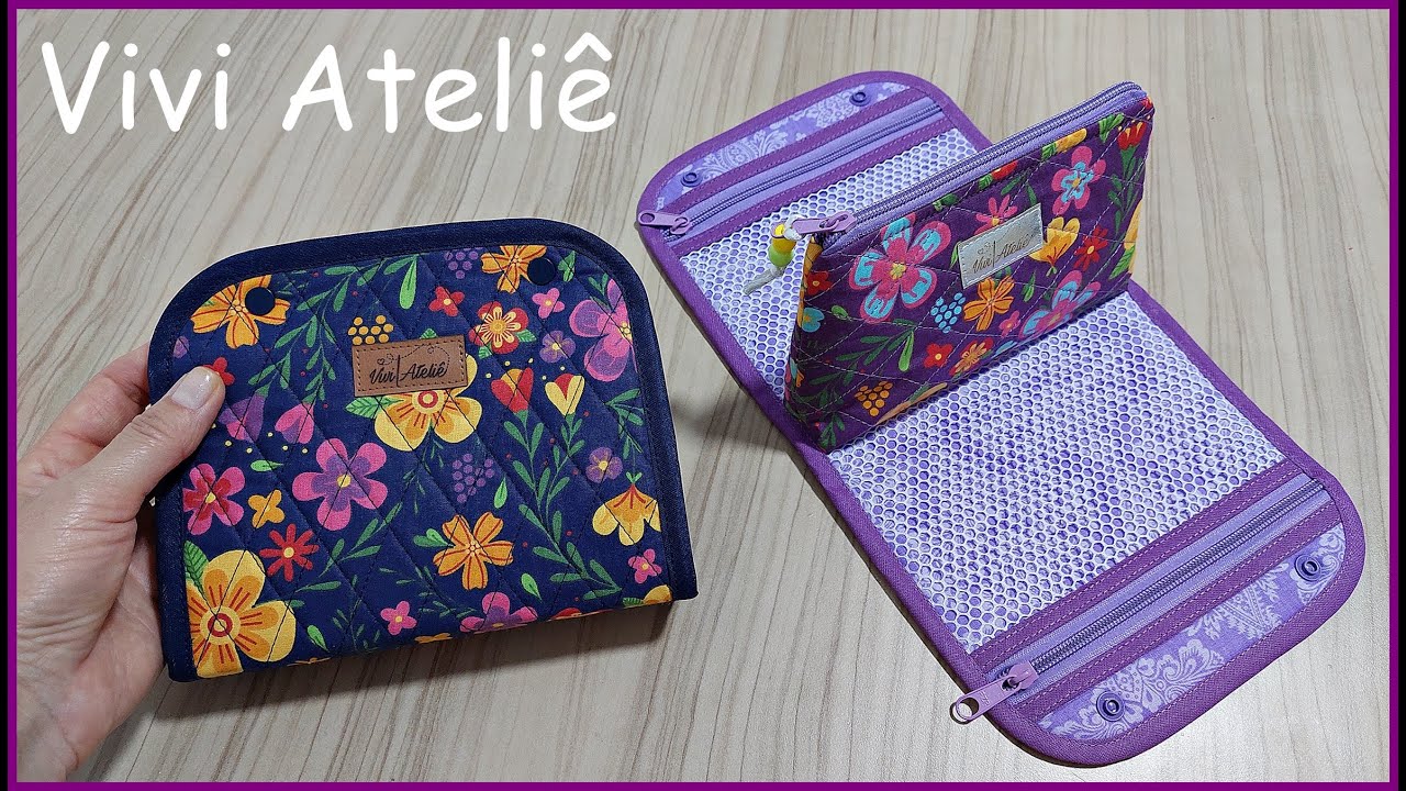 Nécessaire Organizadora Vivi | Tamanho P | Passo a Passo | Vivi Ateliê